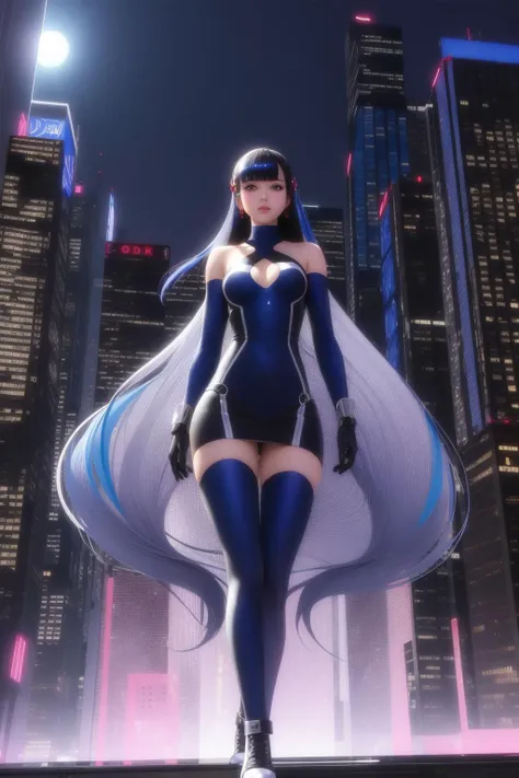 1girl, (stylized by Frank Cho:1.1) and (Ryan Hewett:0.9) , [pretty Anime, Tanzanian hillside and Supernova in background, hyper detailed, landscape of a ([United States|Croatia]:1.3) in the distance there is a Great Pyramid of Giza, it is very Pictorial and Maniacal, Summer, Graphic novel, Light, Royalcore, Light and shadow plays, Depth of field 100mm, Grayscale, Concept artist, deep indigo explosions, highly detailed, UHD::10]