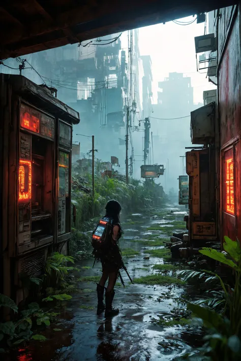 xuer Game girl,Game machine,
(masterpiece, top quality, best quality, official art, beautiful and aesthetic:1.2),cover art,techwear fashion Strange Functional [The Hawaiian Islands|The Garden of Eden] in the distance there is a Swamp,futuristic,cyberpunk,urban,tactical,sleek,dark,highly detailed,
<lora:~Q?-n8b\Ys xuer Game girl:0.6>,