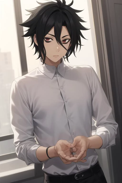 masterpiece, best quality, high quality, 1boy, solo, male focus, looking at viewer, upper body, <lora:kurokiba_ryou:0.70>, kurokiba_ryou