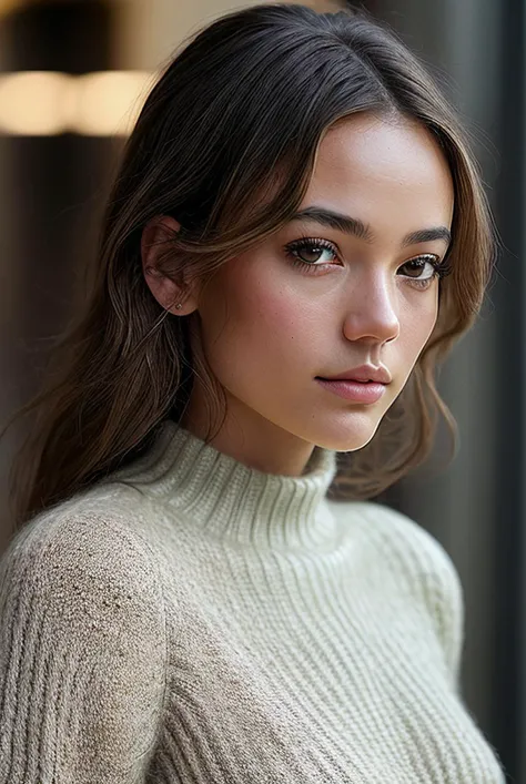beautiful young woman (EP3ll4M3nd3ls0hn:.99), perfect hair, jewellery, ((portrait)), (closeup:1.2), ((from the waist up)), (( sex shop :1.2)), natural skin texture, (( Alpaca Pullover :1.2)), 24mm, 4k textures, soft cinematic light, adobe lightroom, photolab, hdr, intricate, elegant, highly detailed, sharp focus, ((((cinematic look)))), soothing tones, insane details, intricate details, incredibly_absurdres, hyperdetailed, low contrast, soft cinematic light, exposure blend, hdr, faded, now, ("I've got a bad feeling about this.":1.1)