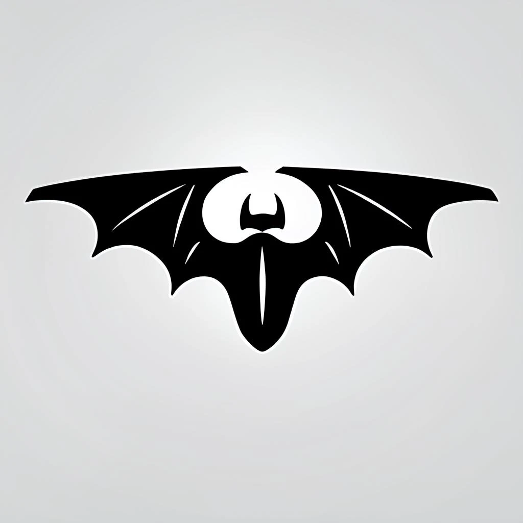 <lora:LOGO:1>bat,simple background,white background,logo
