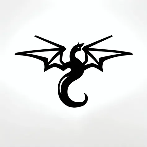 <lora:LOGO:1>dragon,simple background,white background,logo