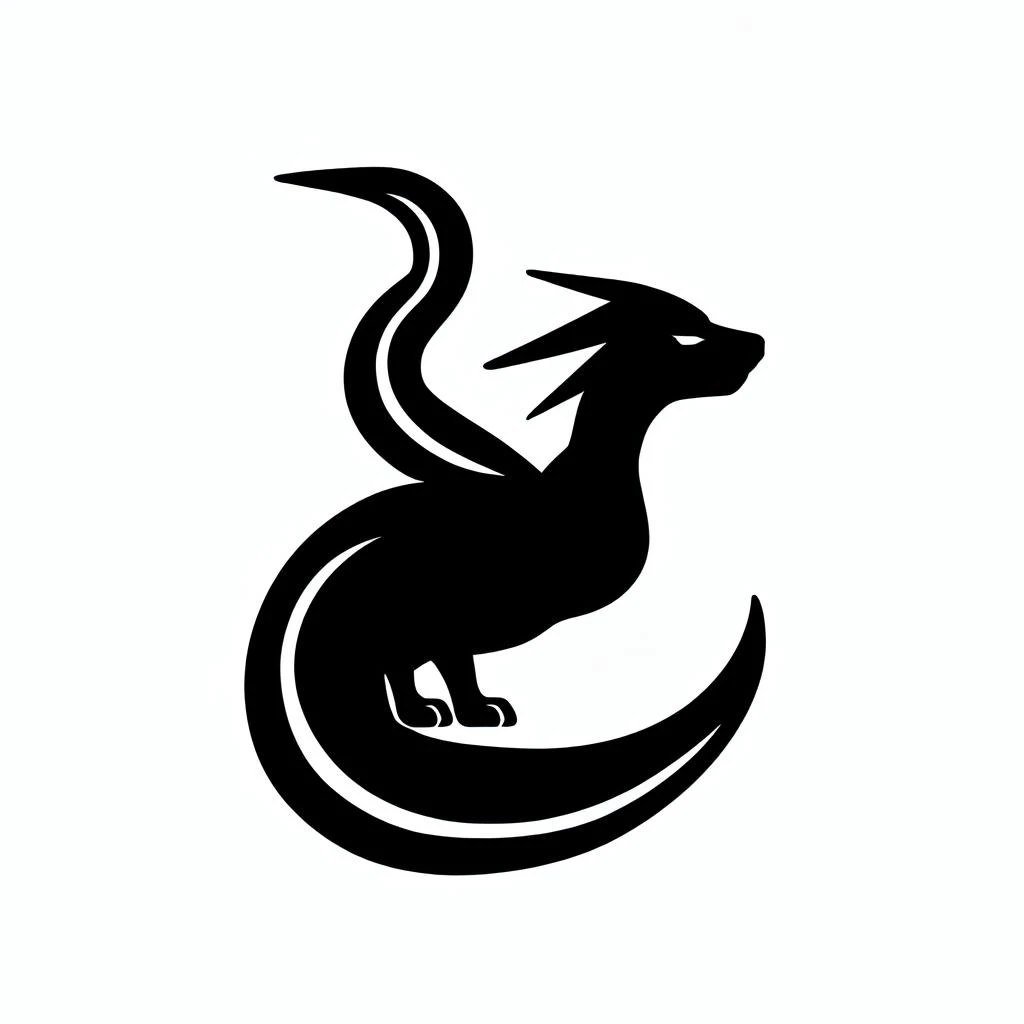 <lora:LOGO:1>dragon,simple background,white background,logo