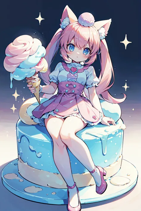 ((best quality, masterpiece, absurbres)), Happy Ice Cream <lora:GelatoStyle:0.4> GelatoStyle <lora:KawaiiTech:0.5> KawaiiTech