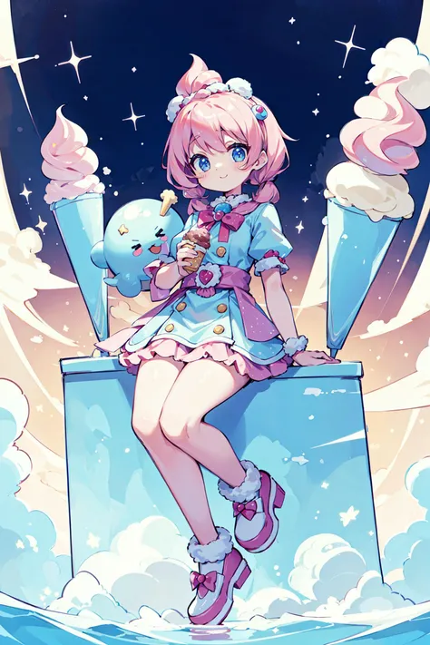 ((best quality, masterpiece, absurbres)), Happy Ice Cream <lora:GelatoStyle:0.4> GelatoStyle <lora:KawaiiTech:0.5> KawaiiTech