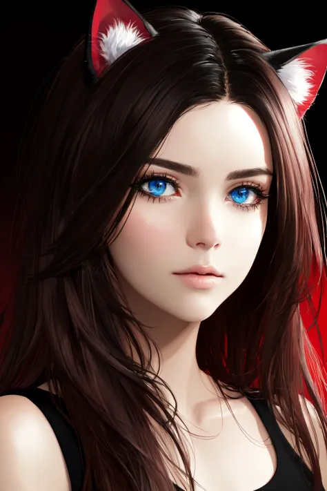 <lora:KitchXvoor_Final:0.7>  Kitch Xvoor, (masterpiece, best quality, ultra-detailed, highres), perfect face, sidelighting, lustrous skin,(bloom), (shine), lighting, ray tracing, sci-fi, blue eyes, red hair, cat ears, animal ears, long hair, hair covering ears, jewelry, wearing a black shirt, shirt, looking at viewer, depth_of_field,very detailed background, highly detailed background, Masterpiece, Ultra detailed, great composition,Dynamic angle,extremely delicate and beautiful,(Highest picture quality), (Master's work),   depth of field, solo, extreme light and shadow, masterpiece, rich in detail, (fine features), (highest quality), (masterpiece), (detailed eyes), (beautiful) detailed,beautiful detailed eyes,(straight-on), upper body, cyberpunk:1, flower petals falling, (extremely detailed CG unity 8k wallpaper),(masterpiece), (best quality), (ultra-detailed), (best illustration),(best shadow),perfect lighting , perfect anatomy , vivid colors,  (masterpiece),