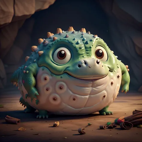 Floating balloon shaped like a <lora:Round_animal:0.8> round animal Baby crocodile, cute in bottomless pit <lora:LowRa:0.5> <lora:add_detail:0.5>, colorful 3D cartoonish, <lora:CinnamonBunStyle:0.5> CinnamonBunStyle, (Masterpiece:1.3) (best quality:1.2) (high quality:1.1)