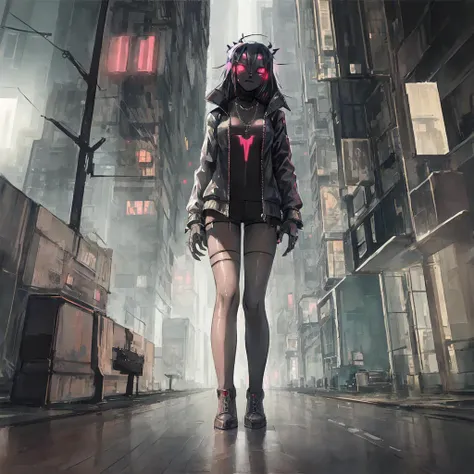 masterpiece, best quality, no humans, ruins,gothic_mansion,night, cyberpunkseting