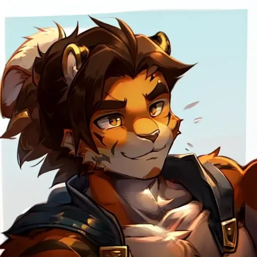 (1boy), <lora:Akshan-000023:1>,(furry:1.2),[tiger boy|Akshan],body fur,muscular,arms  behind  head ,asteland,
