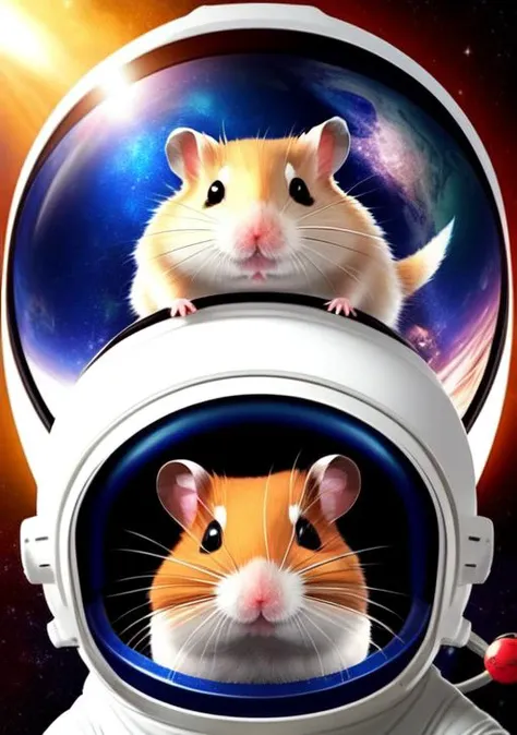 hamster as Astronaut"