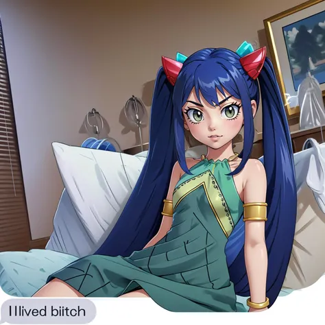 (masterpiece, best quality), intricate details,
<lora:wendy_marvell_v1:0.8> aawendy, long hair, twintails, hair ornament, bare shoulders, green dress, sleeveless dress, armlet, bracelet,
<lora:ILivedBitch:1> IncrsLivedB