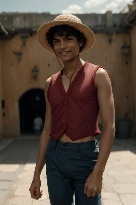 inakigodoy, a man, wearing a straw hat <lora:inakigodoy:1>