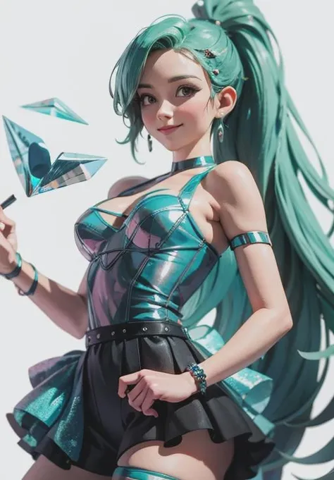 <lora:kda_seraphine:0.8>,kda_seraphine, smirk