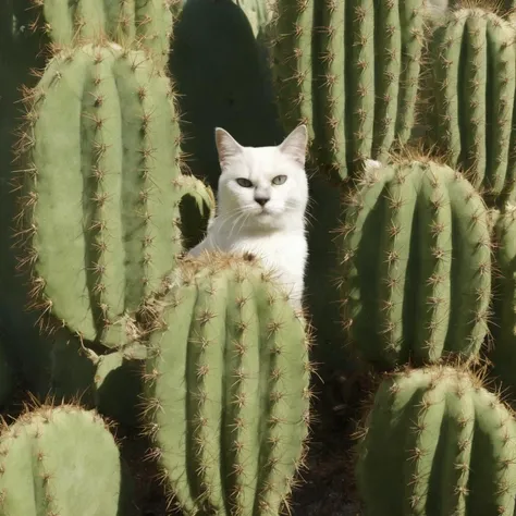 <lora:SDXL_cactus_texture_Sa_May:1> cactus texture, a cat