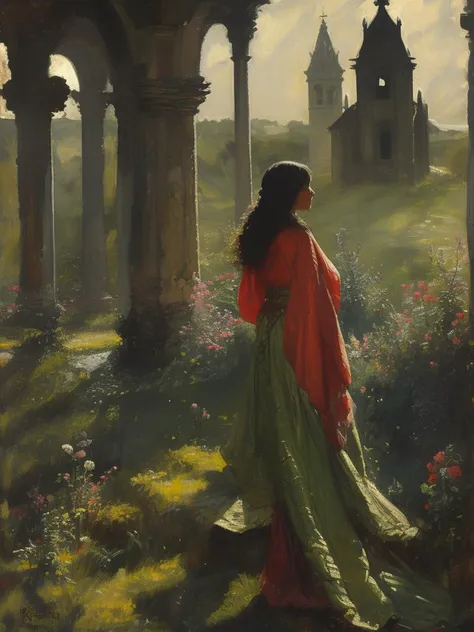 masterpiece,best quality, upper body, a Ecuadorian girl, perfect eyes, Fatigues, standing, temple,
<lora:tbh104-:1> style of Edwin Austin Abbey