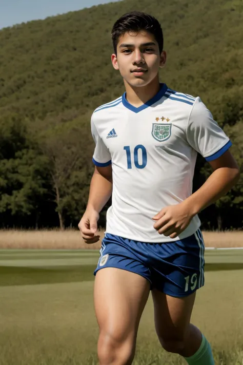 19yo dg_Luis, soccer player, jersey, shorts, running, field, portrait,
<lora:dg_Luis_v1:0.8>