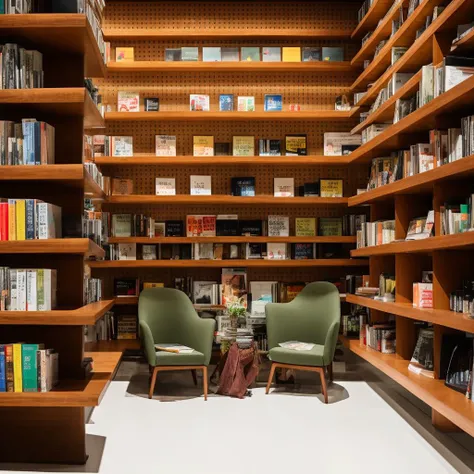 ohwx, library, realistic, bright, wide angle view, spot light, high light, wooden floor, white ceiling, trees, green, plants, the interior of a bookstore with shelves and lights, in the style of white and green, post-minimalist structures, craftcore, large-scale muralist, lively tableaus, subtle, earthy tones, mingei, raw, 4k, 8k, fuji film, super detail