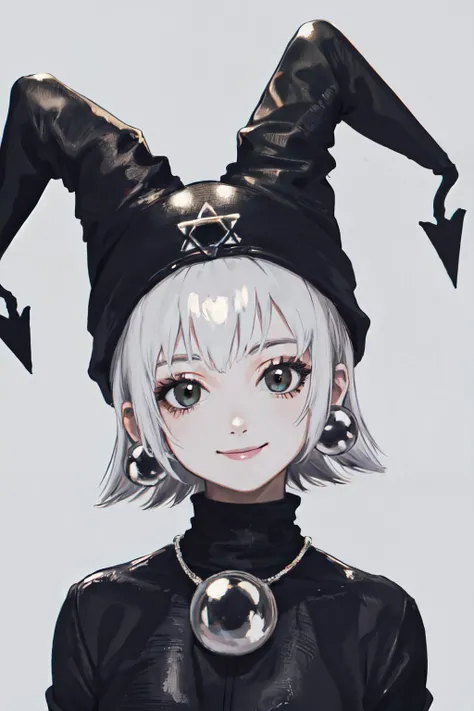 <lyco:MayuraV1-10:0.8>short hair.jester cap,jewelry,hat,
(best quality, masterpiece, RAW photo,ultra-detailed:1.2), <lyco:GoodHands-beta2:1.0>,1girl,solo,looking at viewer,smile