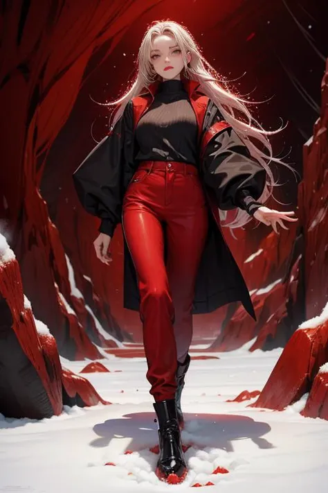 <lora:RedSnowWorld:1.0> (RedSnowWorld:1.1) (1woman cyber walking mountain cave:1.2)