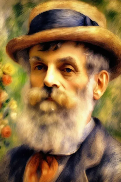 <lora:Pierre Auguste Renoir Style:1>Pierre Auguste Renoir Style - Pierre-Auguste Renoir portrait random style