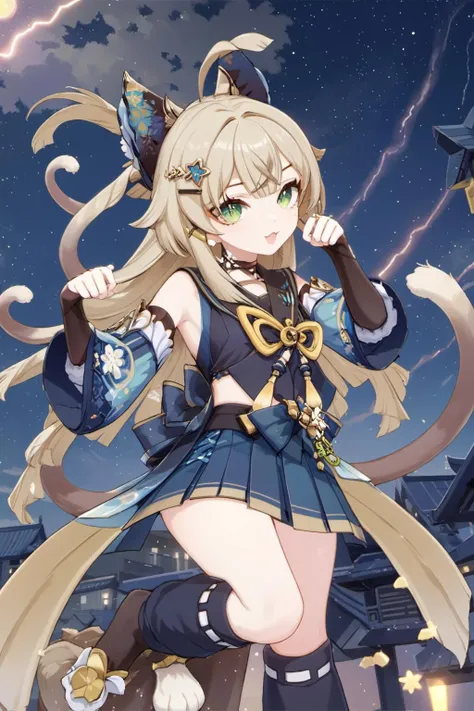 asuna,STAR, crown half up hairstyle,Big Breasts、valley、smile、Upper Eye Pose、black Clothes, dusk sky, dusk, sunset,