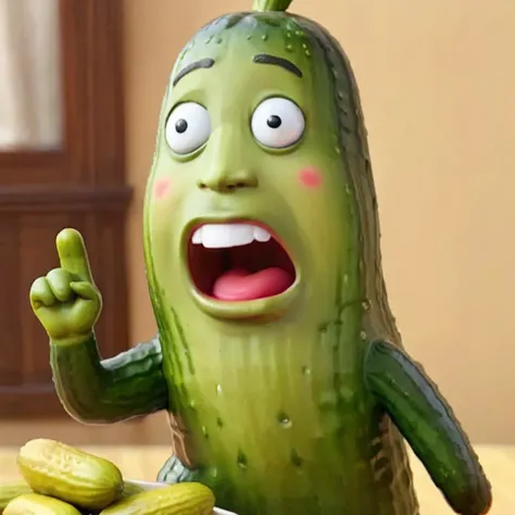 RAW Photo, it's pickle rick, long thick pickle, sweaty and moist, hyperrealistic, cinematic, moody lighting, film grain, glorious imagery, raytraced, highly detailed, masterpiece, 8k, hdr, 35mm photograph, award winning photography, perfect anatomy