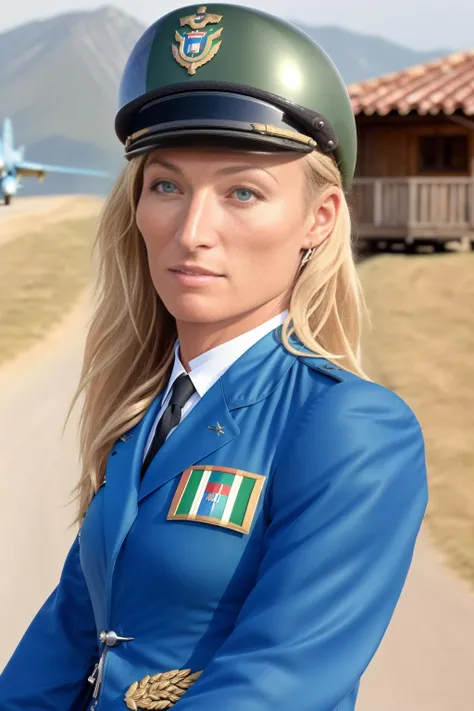 Italy, 1910, 25 year old <lora:victoriasmurfit:1> victoriasmurfit, as a pilot in the airforce, masterpiece, tack sharp, 4k, Nikon DSLR