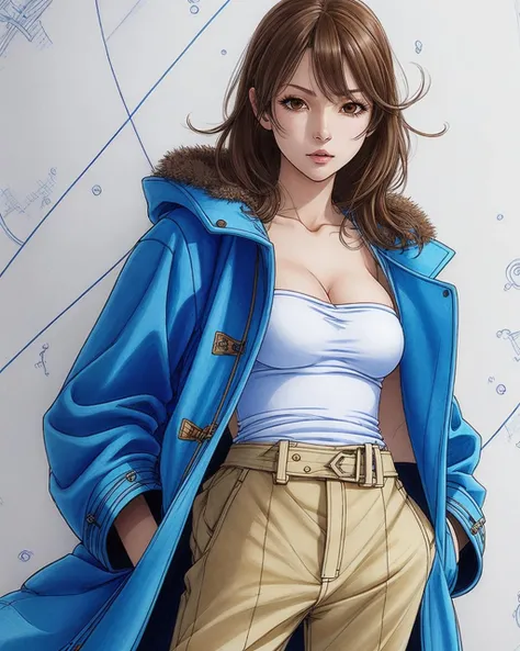 best quality,masterpiece,highly detailed,ultra-detailed, 1girl, Strapless Tank Top: Styles with a strapless design add a touch of sexiness and style. (Duffle Coat:1.3), Duffle fabric , Wool Trousers , Formal or cold-weather pants made of wool for warmth.
<lora:neg4all_bdsqlsz_V3.5:-1> <lora:DramaMangaV06:2.5>by Obata Takeshi