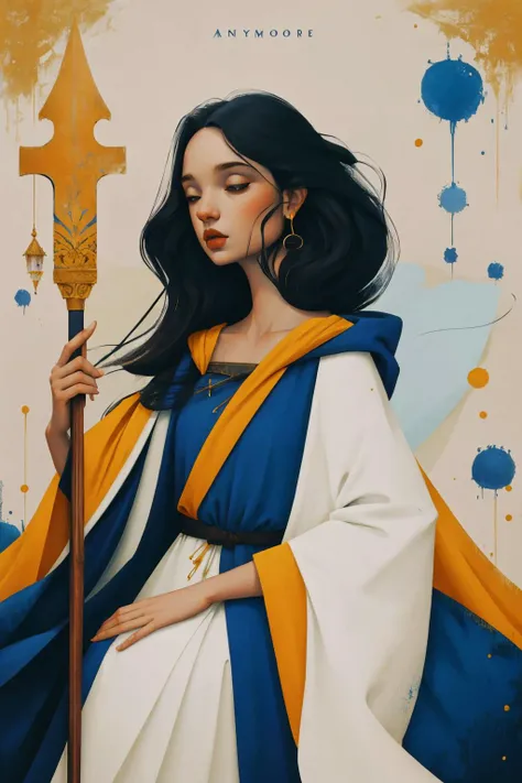 ankymoore Robert Motherwell
1 woman , wizard, robe, staff, magical energy flow
fantasy, DnD
(best quality, masterpiece),
<lora:ankymoore-04:1>