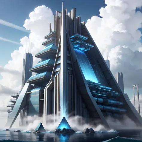 <lora:HydroTech-20:0.8>,hydrotech ,   scifi, 
pyramid \(structure\),