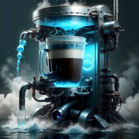 <lora:HydroTech-20:0.8>,hydrotech , scifi,
coffee machine , coffee mug,