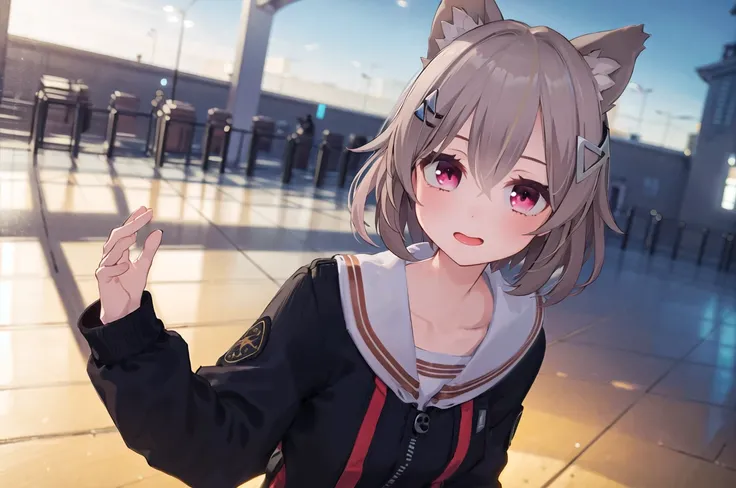 (masterpiece:1.5), illustration, 4k, 8k, (high quality:1.1), highly detailed, detailed face, HDR, vivid colors, natural lighting, \(1girl\), short jumpsuit. perspective, grimace, face, ojou-sama pose, (dam:0.6) {<lora:theovercomer8sContrastFix_sd15:0.9> <lora:torasuchan:0.6>