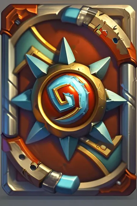 (masterpiece:1.1), (best quality:1.1),hearthstone_card,
hearthstone_card, steampunk, metal border, metal plate, red-hot metal core, missile, armor, hearthstone's icon in the middle, weapon,
sharpening, <lora:hearthstone_4-000005:1>