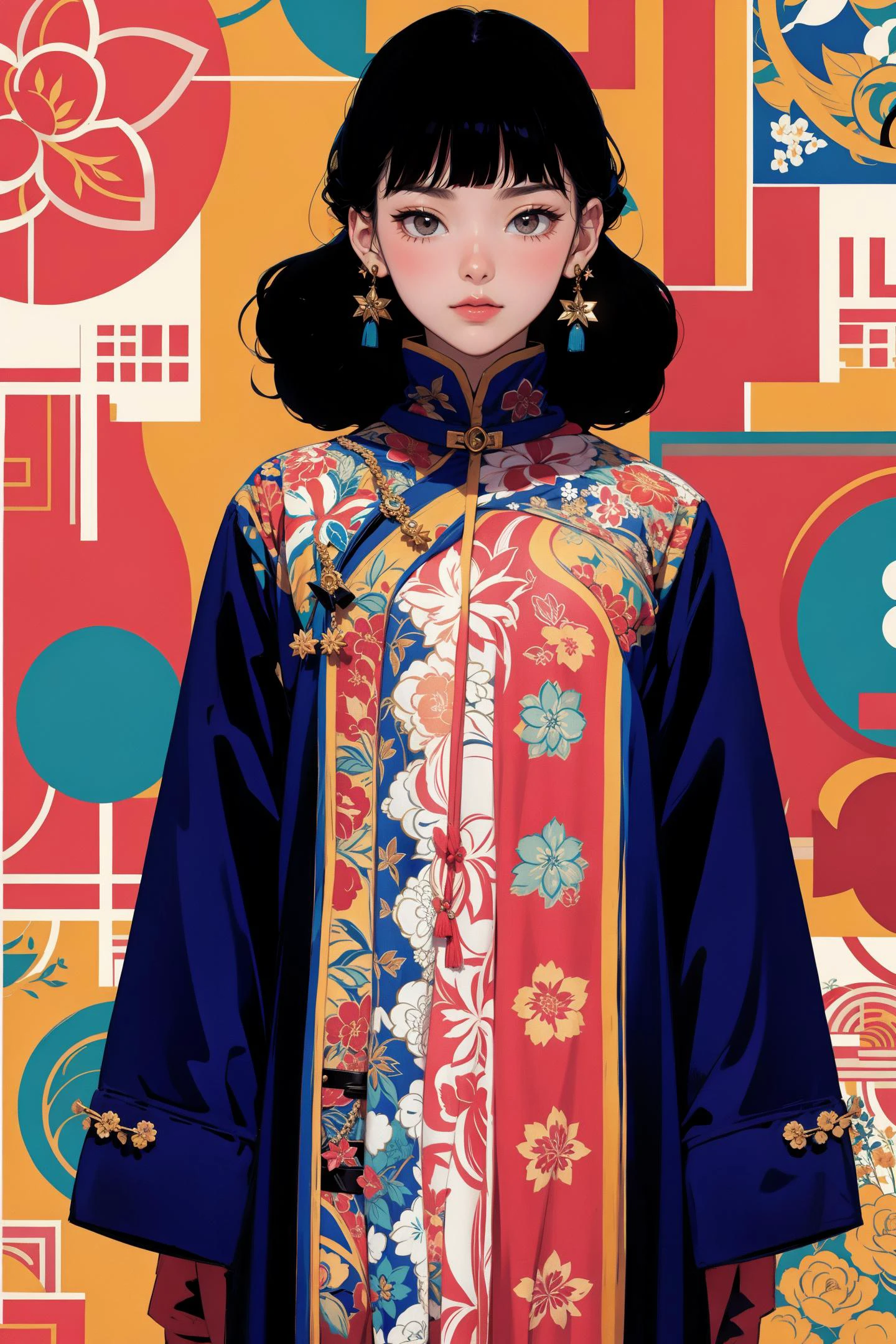 <lora:绪å¿-æ°ææè£
ç¢éæå¾ xuer Vector illustration:0.8>