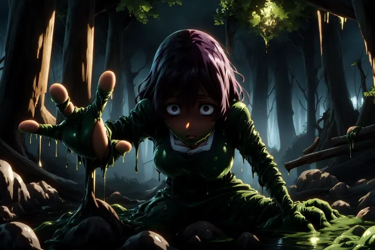 <lora:bottomlessSwamp:0.8>-NSFW, swamp,bottomless swamp,sticky slime,slime (creature),slime (substance),, swamp,bottomless swamp,sticky slime,slime (creature),slime (substance),dark,green theme,(from above,looking up,reaching towards viewer),reaching out,arm up,upper body,close-up,melting,drooling,, swamp,bottomless swamp,sticky slime,slime (creature),slime (substance),dark,green theme,hand up,no humans,outstretched hand,reaching towards viewer,(bare hand only),, 1girl, <lora:YuukiAyaka:0.8>, YuukiAyaka, (<lora:Constricted PupilsV3:0.8>-NSFW, "constricted pupils, small pupils":0.5), shy, embarrassed, <lora:gigatitums:0.4>large breasts,, (8k, masterpiece, best quality, ultra-detailed), (an extremely delicate and beautiful)kawaii, cute, very big eyes, Aesthetic Anime Eyes, small face, large breasts, cinematic lighting, , Intricate, High Detail, Sharp focus, dramatic, masterpiece, best quality, ultra-detailed,