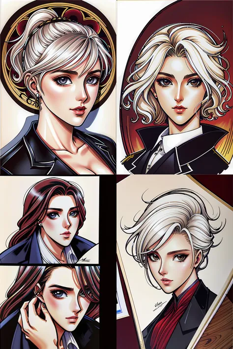 lindsey pelas as a spy wearing a tuxedo, portrait, highly detailed, digital painting, artstation, concept art, sharp focus, illustration, art by artgerm and greg rutkowski and alphonse mucha  ,
 <lora:X:1>