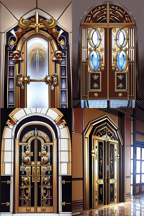 a gold and white sci - fi art - deco double door by stanley artgerm lau highly detailed, sharp focus, cinematic lighting, octane render, unreal engine lumen, very coherent. cinematic, hyper realism, high detail, octane render, 8 k
<lora:X:1>