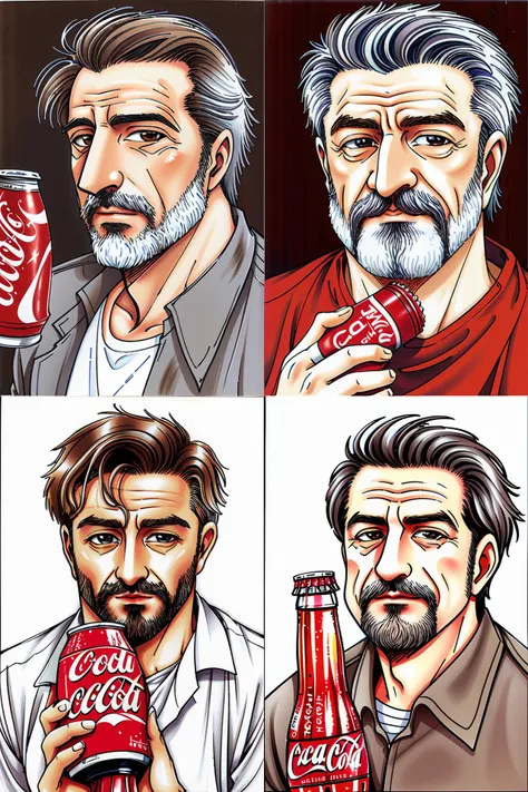 sketch portrait of slavoj zizek with a coca cola bottle,
<lora:X:1>