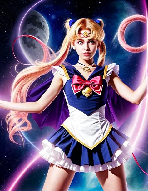 1girl, "Sailor Moon" is considered one of the pioneering series in the magical girl genre. The main characters transform into powerful magical girls with distinct abilities, and they wear sailor-themed costumes.