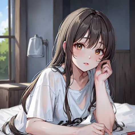 (8k, RAW photo, best quality, masterpiece:1.2),(realistic, photo-realistic:1.37), Nekokoyoshi, long hair, white t-shirt

<lora:Nekokoyoshi-05 (1):1>