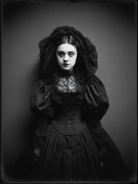 victorian goth girl <lora:1910s_NYC_Crime_Scenes_XL:1.3>