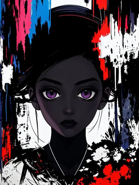 (abstract art:1.3)
1girl,sorceress,dark theme, deep shadow