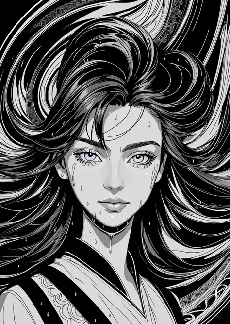 (colorful:1.3), vector art, five color palette, female, background nebulous, entropic, (gravity:1.1), futuristic, portrait, long wet hair, human thoughts, elegant fantasy, intricate, crisp quality, hdr, ultra-detailed, Wet inks line art, dreamy female portrait on black canvas, perfect fractal illustration (style of Vassily Kandinsky), , colorful, masterpiece, expert, insanely detailed, 4k resolution,high quality, best quality, vivid, detailed background, ethereal, floating into the abyssal heights, dreaming, cosmic light, very sharp focus, Hyper detailed, Hyper realistic, spiritual, surreal, atmospheric, High resolution, High contrast, dark angle, 8k, HDR, <lora:marionevado_v1:1.1> marionevado_v1, <lora:michaelcheval_v1:0.25> michaelcheval_v1( flat color:1.2), film grain, (1girl:0.5)
, <lora:Brightness Adjustment_B_1.1:0.25> <lora:epi_noiseoffset2:0.0> <lora:add_sharpness:0.25> <lora:DETAIL_SLIDER_BY_STABLE_YOGI:0.4> <lora:ShinyOiledSkin_v20-LyCORIS:0.05> , <lora:difConsistency_detail:0.4>
<lora:gpts4 lite dreamwave_278580:0.15>
0: face focus,
8: waves of energy,
16: happiness joy,
23: cluster explosive,
