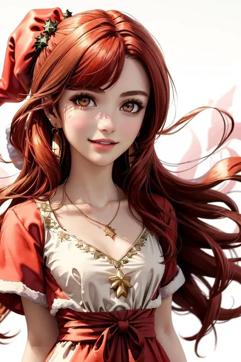 Divide Ratio : 1,1,1 Base Ratio: beauty (mixed girls) in (highly detailed 32k absurd art of a ((girl 18-year-old)) ),fashion supermodel,(best high quality real texture skin:1.3),((ebony skin female:1.15)),(best quality texture hair:1.4),BREAK,((red hair:0.5|white hair:0.5((bangs swept to the side)) intricate detailed:1.55)),((outside'an orchard of blooming cherry trees:1.3)),(best high quality:1.4),(photo realistic:1.5),(Hyper realistic:1.5),((sharp focus)),(highest resolution),((soft neon lighting on the face and body)),(perfect proportions),(anatomically correct),(perfect female body),(firm normal full breasts:1.3),slim face,beautiful cheekbones,((slim,swell-muscled body:1.24)),(Super beautiful face),(realistic face),(highly detailed face:1.4),absurd(ultra detailed eyes), finely detailed face,finely quality eyes,(tired and sleepy and satisfied:0.0),(close up of a woman's eye with a digital rendering),realistic eyes,perfect round eyes,finely detailed pupils,(brown_eyes:1.3),BREAK,detailed lips:1.3,(red_lipstick:1.1),pink_makeup:1.22, long_blue_eyeliner:1.22, perfect dark_eyeshadows:1.35, there a close up of a woman's, (super detailed makeup on eyes:1.3), iridescent eyes, with professional makeup, vibrant eyes:1.2, (Detailed nose:1.2),BREAK,(extremely detailed:1.23 (collared blouse shirt:1.3)),BREAK,small head:1.4, ((ornament red ribbon on head:1.33)),exquisite balance of shadows,perfect composition,(((upper body shot:1.2))),((look at the viewer)), Hasselblad, 50mm f/2.2