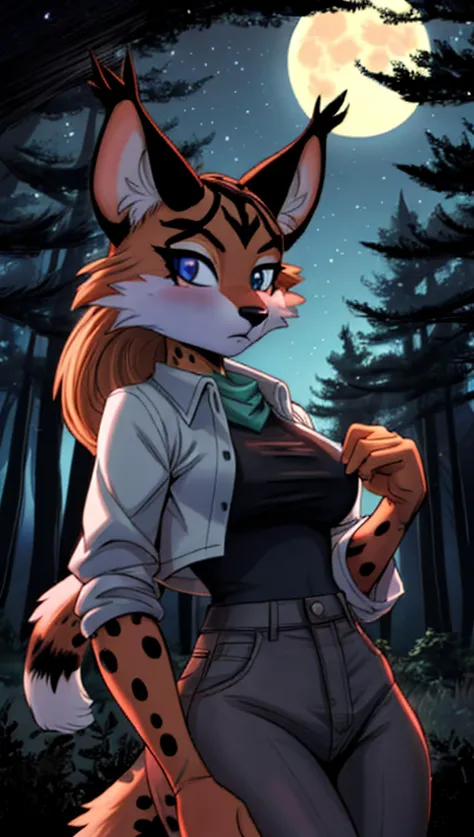 1 girl, Night, Forest:0.8, Full moon
<lora:Miyu:1> MiyuCzar
<lora:Furtastic_Detailer:1> <lora:PK-FurryMix-128:1>
\\ Made with ONE FOR ALL checkpoint by Chaos Experience @ https://civitai.com/user/ChaosExperience/ \\