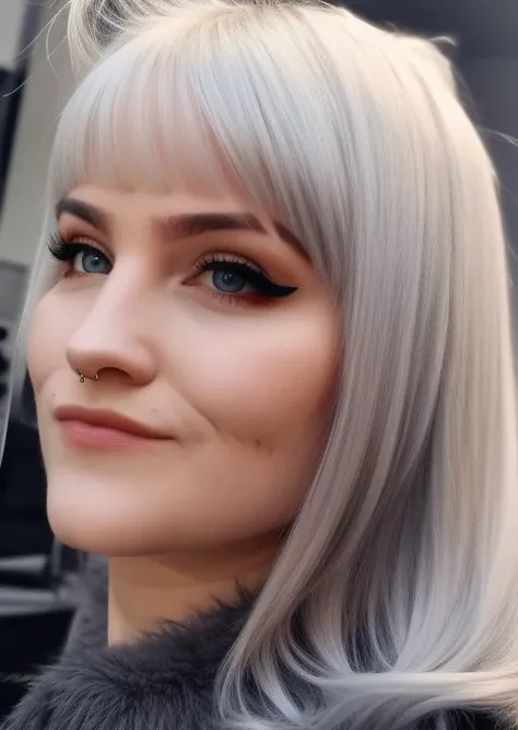 lostkittn, white gray hair, (8k, RAW photo, best quality, masterpiece:1.2), (realistic, photo-realistic:1.37), best quality, ultra high res, ultra-detailed, upper body