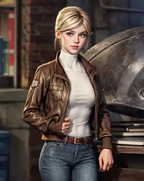 masterpiece, best quality, realistic, <lora:lucystillman:0.8> lucystillman, 1girl, jacket, turtleneck, shirt, solo, upper body, (looking at viewer:1.2), pants, jeans, smile