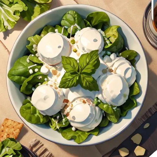 <lora:FoodAssets:1>, Caesar salad, crisp, creamy, tangy, (masterpiece:1.2), (best quality, highest quality), (ultra detailed), (8k, 4k, intricate),