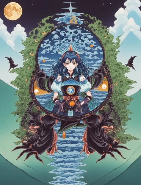 anime witch <lora:Buddhist_Thangka_XL:1.5>