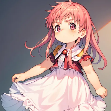 ((masterpiece, best quality)), 1girl,solo, child, tia, cowboy shot, long hair,pink eyes,pink hair, dress, <lora:Tia_ZatchBell_2-0606:0.6>,